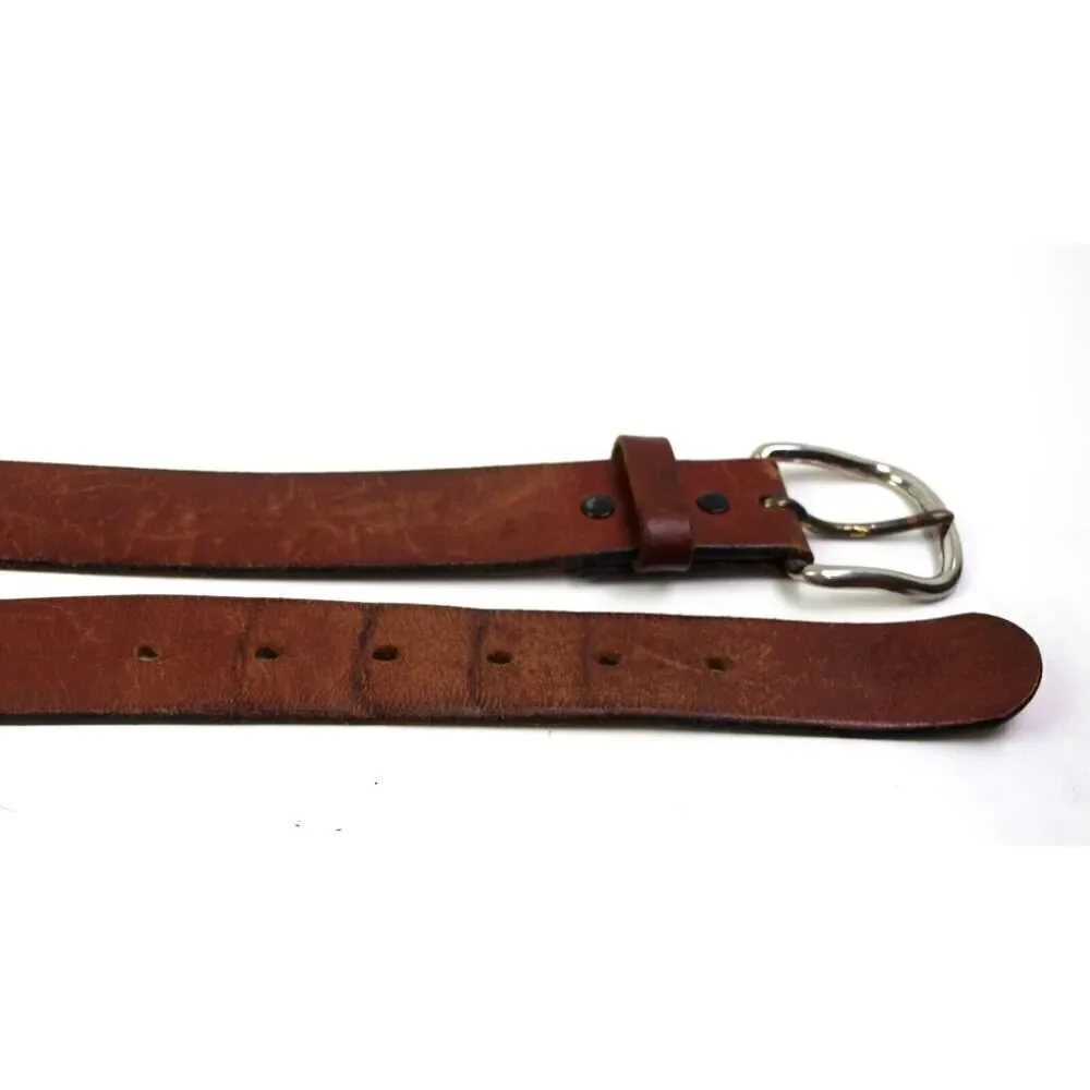 Levi's SADDLE BROWN GENUINE LEATHER 1.25"Wd CASUAL DRESS MEN'S BELT Sz 38/95 (8M - Picture 11 of 12